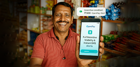 OpenPay App gives full incentive visibility & instant SMS alerts
